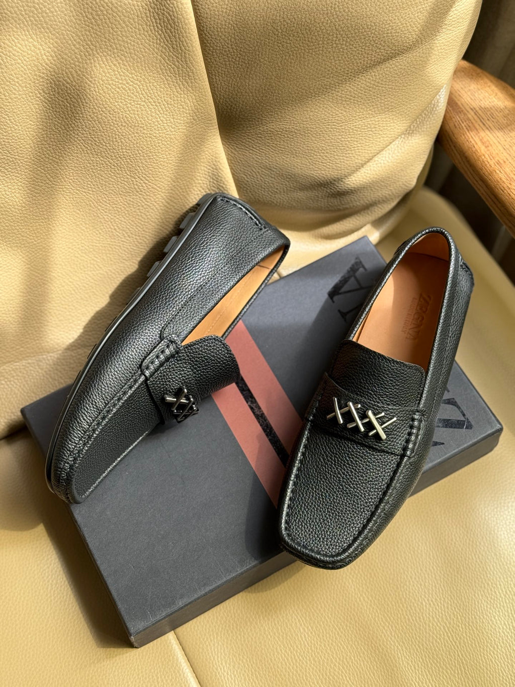 Преміальні шкіряні лофери Zegna