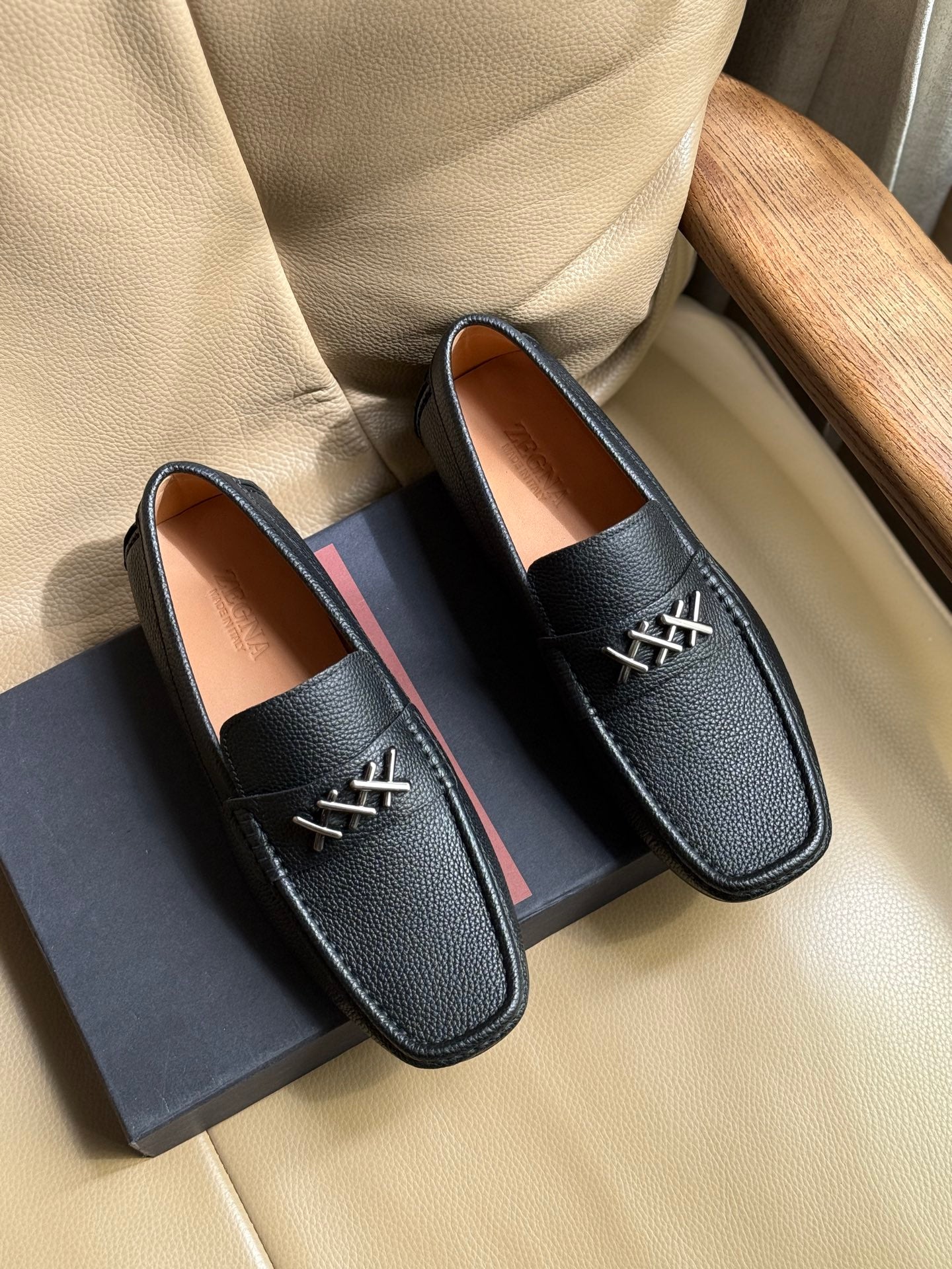 Преміальні шкіряні лофери Zegna