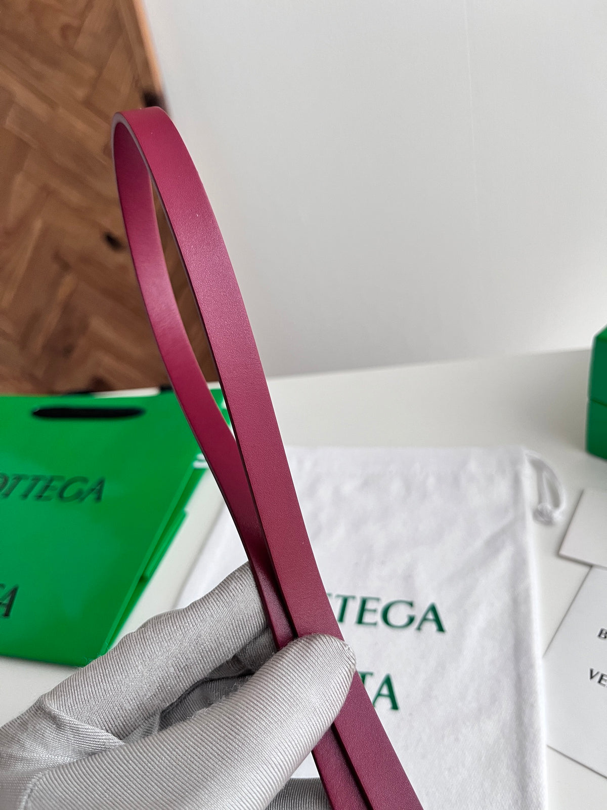 Ремінь Bottega Veneta Knot з натуральної телячої шкіри