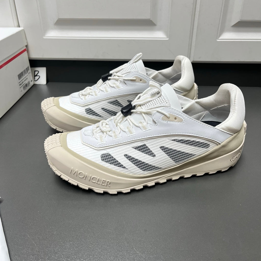 Шкіряні з текстилем кросівки Moncler Trailgrip LP — білий