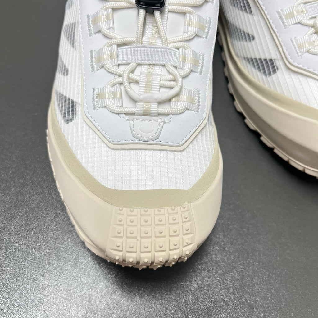 Шкіряні з текстилем кросівки Moncler Trailgrip LP — білий