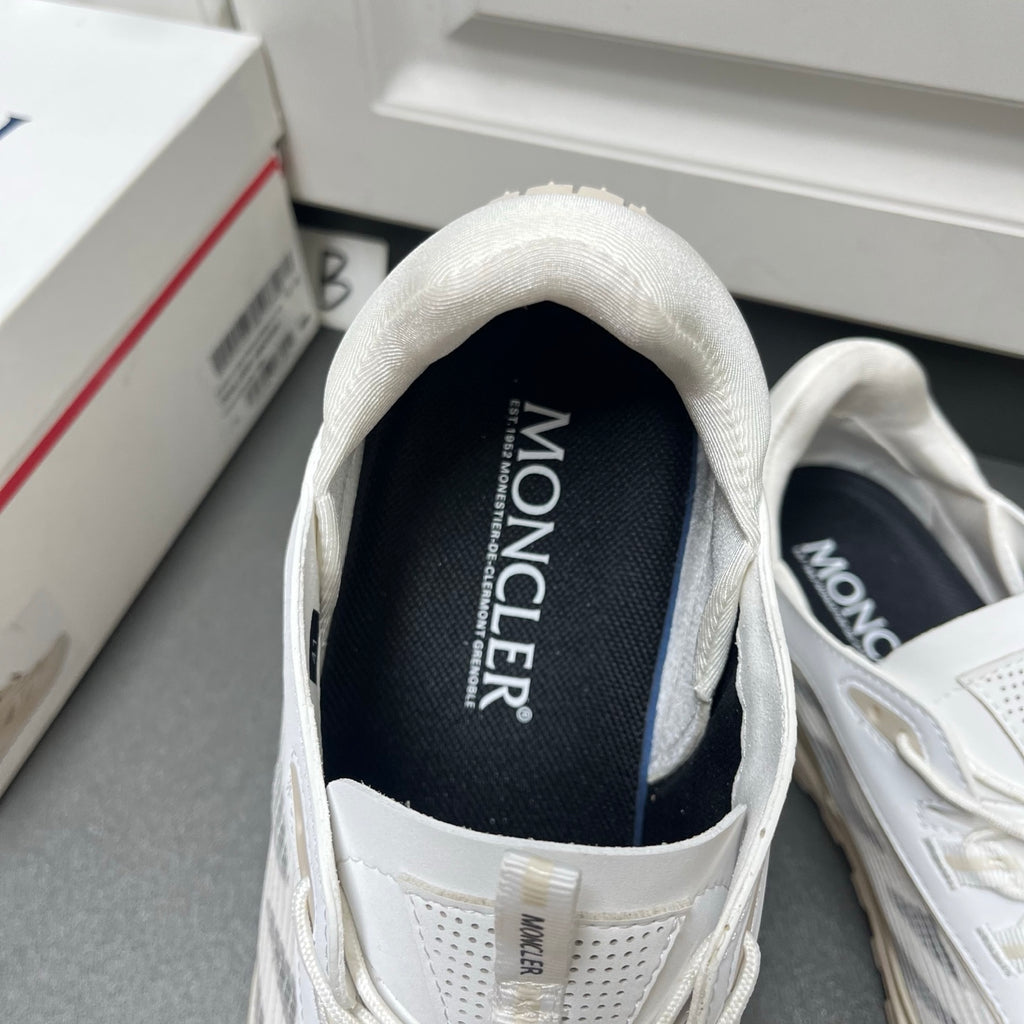 Шкіряні з текстилем кросівки Moncler Trailgrip LP — білий