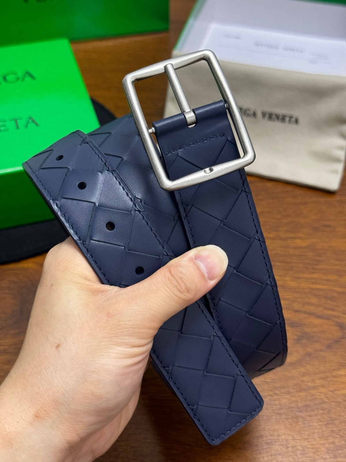 Ремінь Bottega Veneta з натуральної телячої шкіри