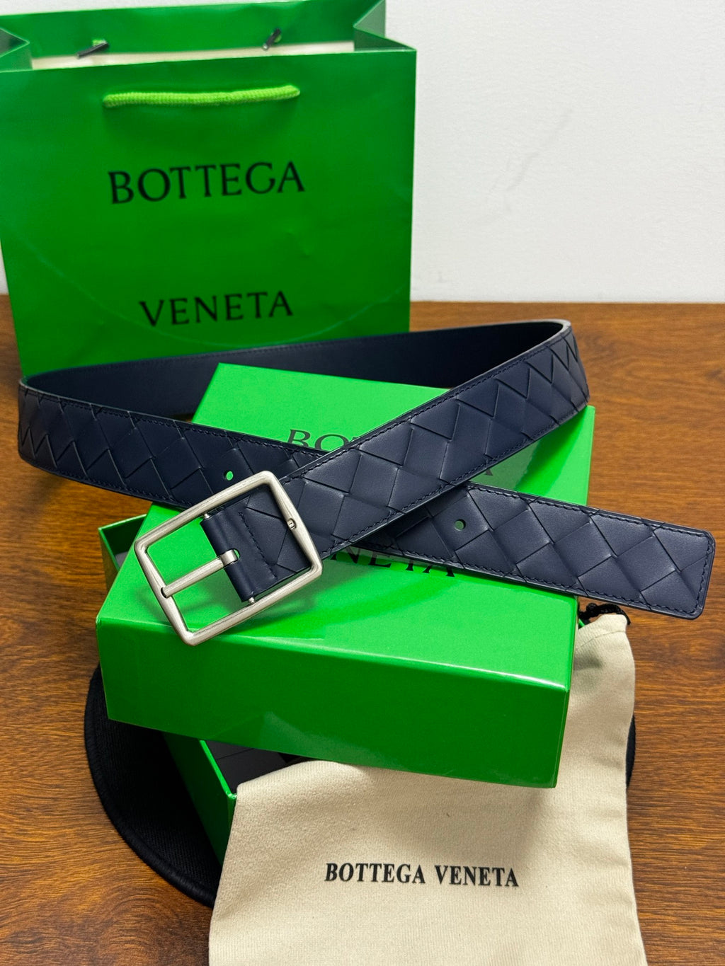 Ремінь Bottega Veneta з натуральної телячої шкіри