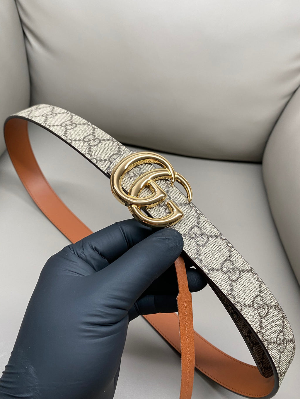 Ремінь Gucci GG Supreme з натуральної шкіри