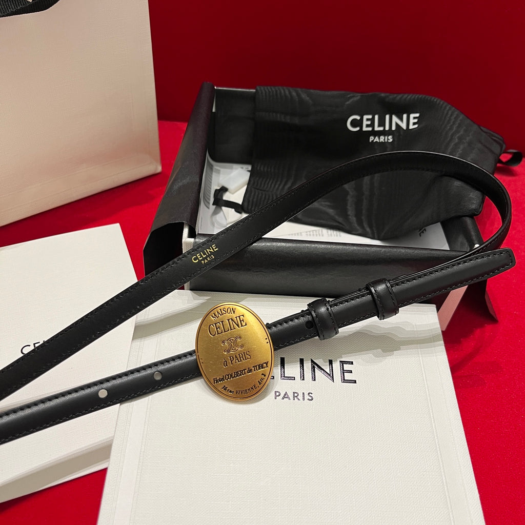 Ремінь Celine з натуральної телячої шкіри