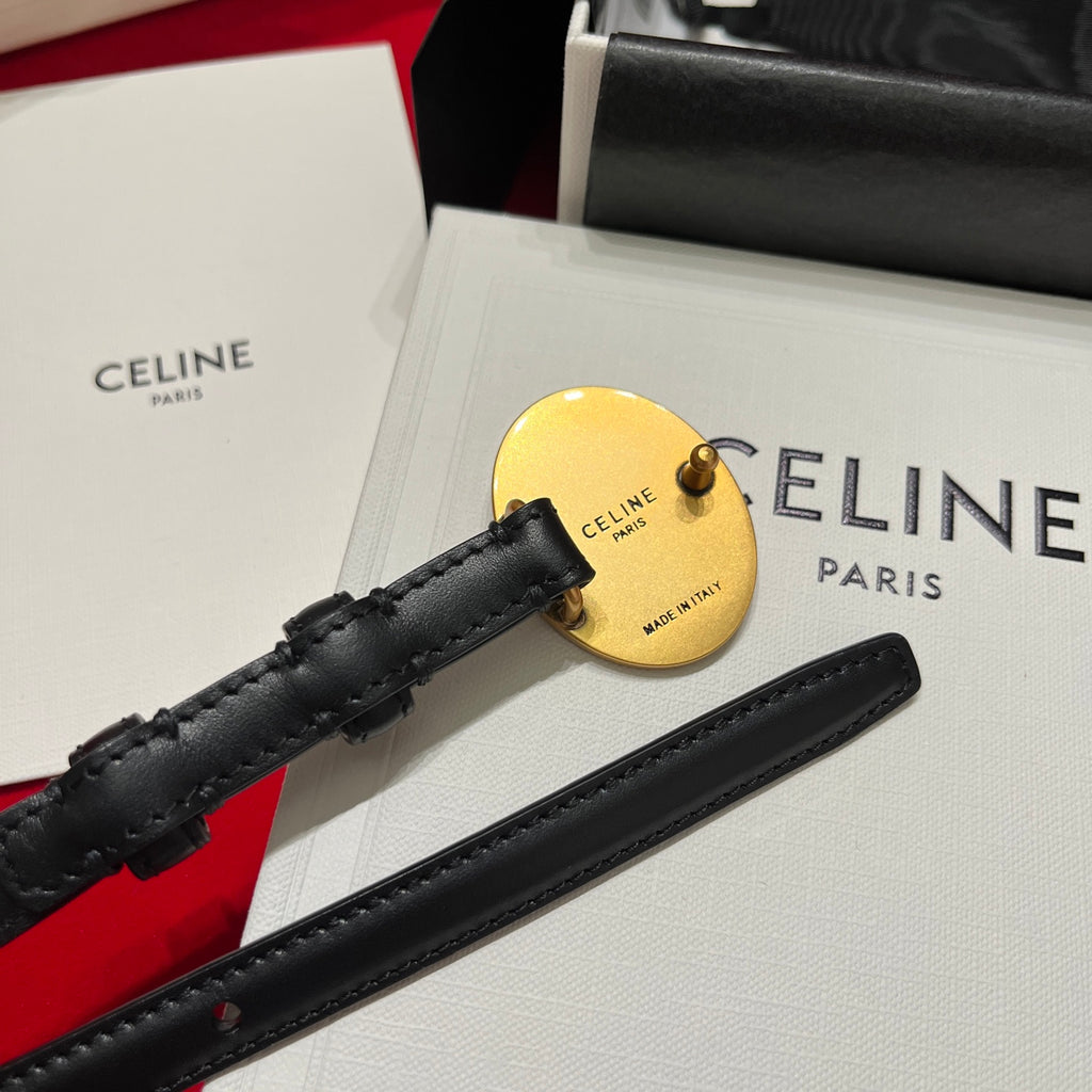 Ремінь Celine з натуральної телячої шкіри