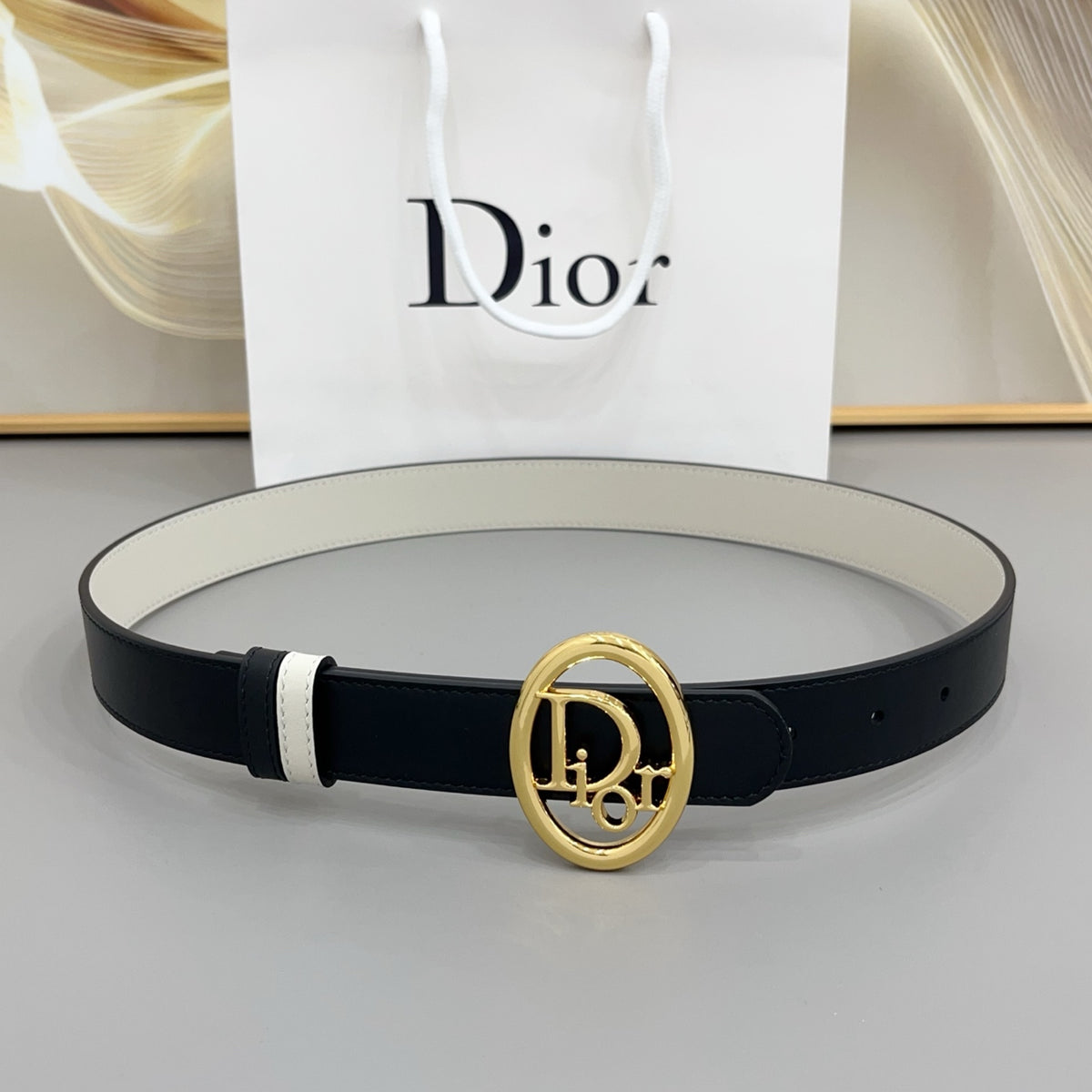 Ремінь Dior з натуральної телячої шкіри