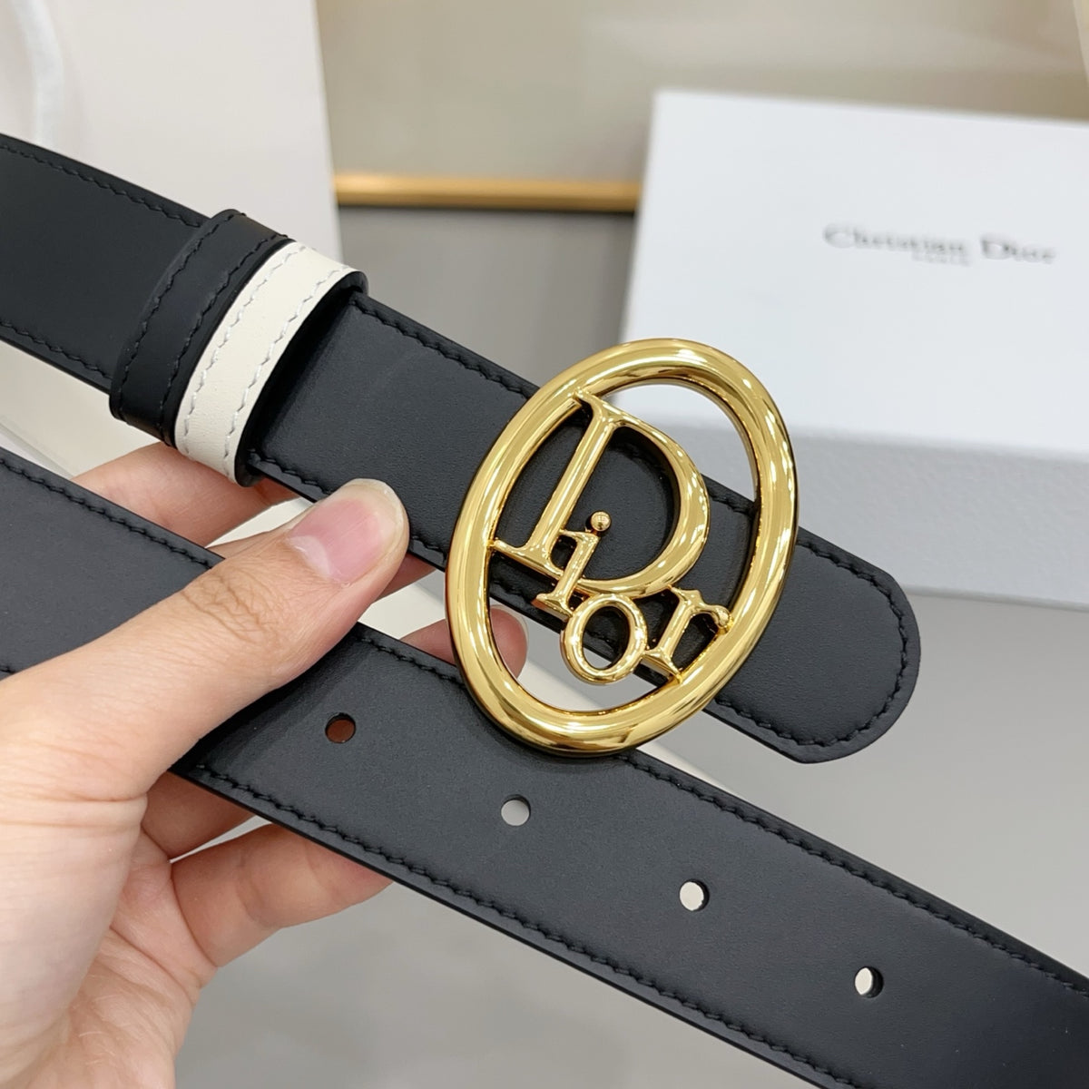 Ремінь Dior з натуральної телячої шкіри