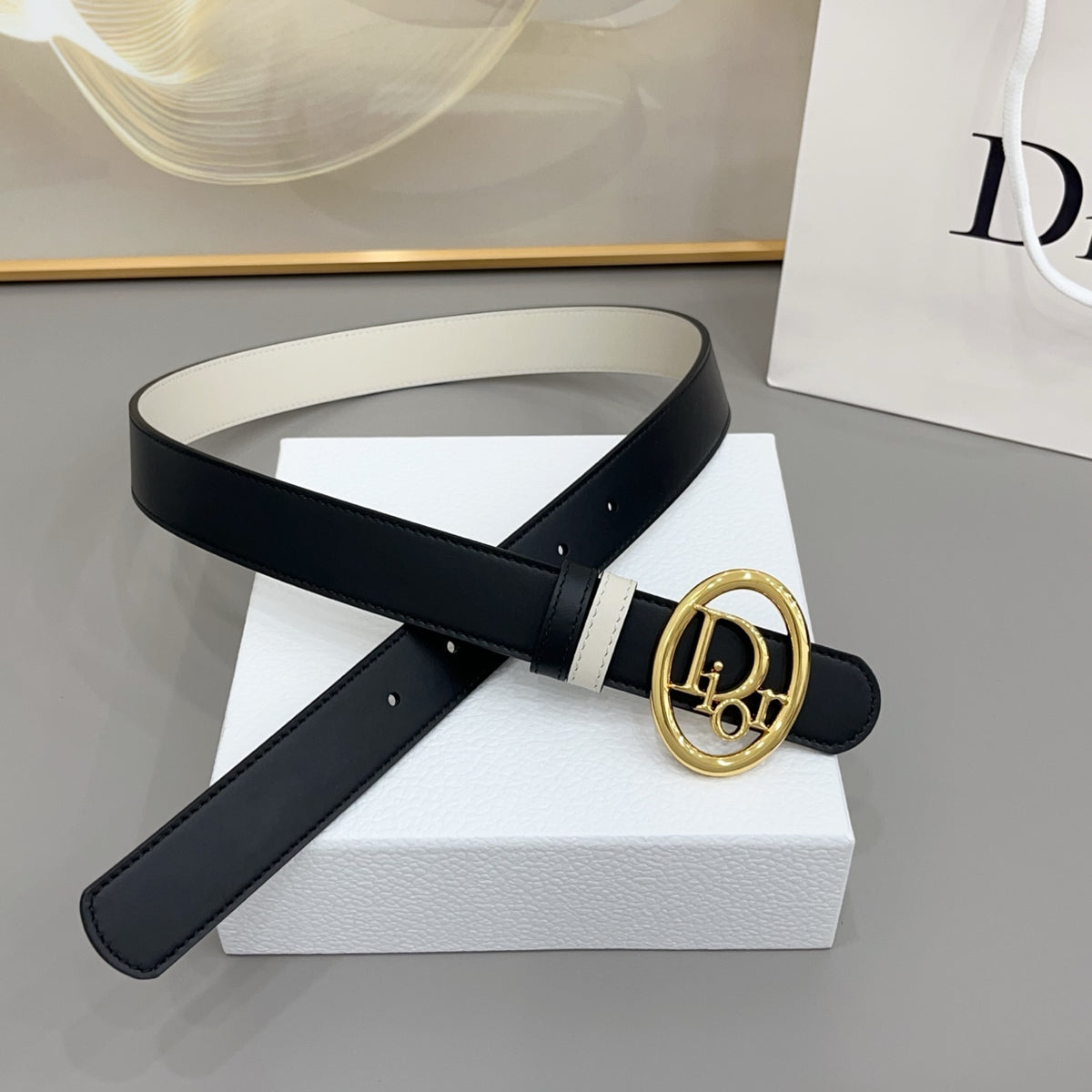 Ремінь Dior з натуральної телячої шкіри