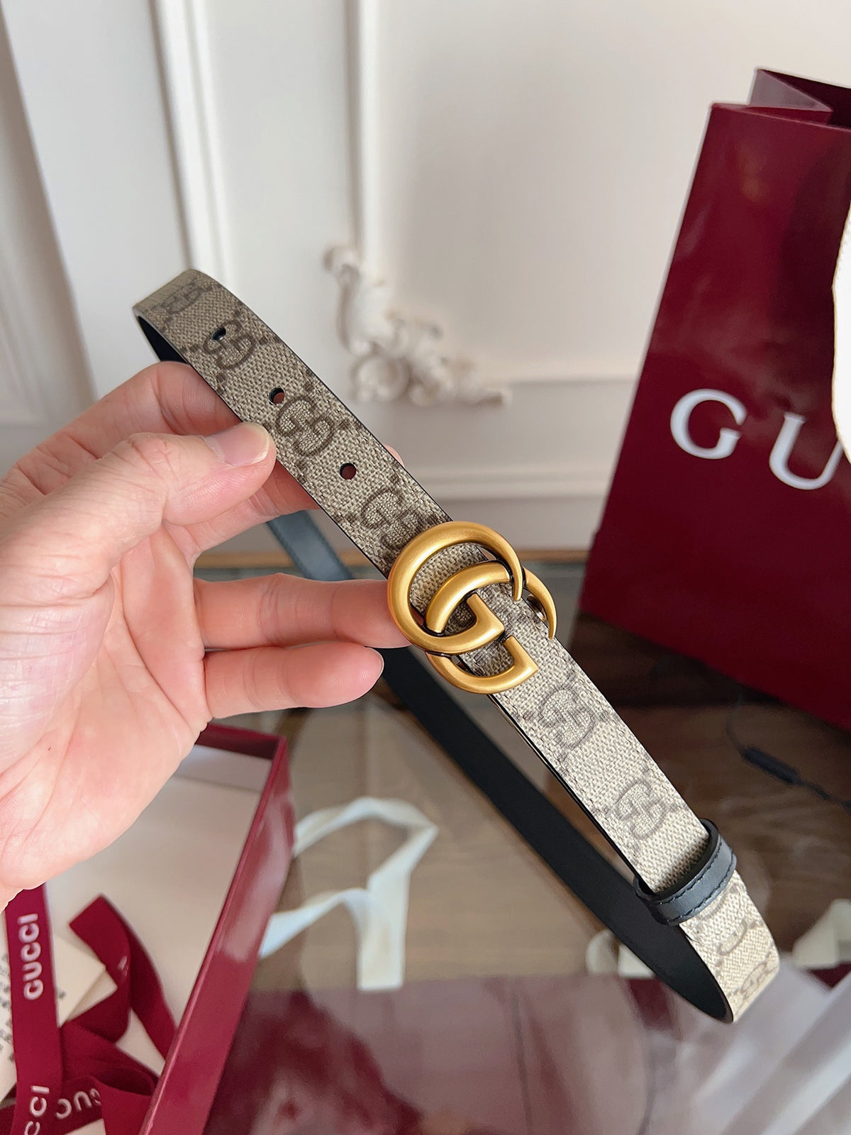 Ремінь Gucci з натуральної телячої шкіри