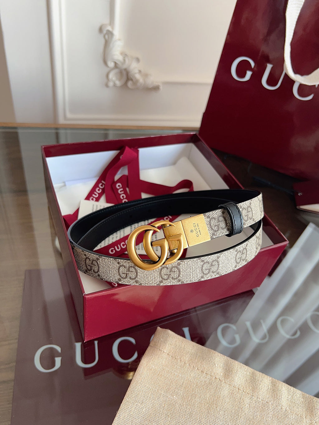 Ремінь Gucci з натуральної телячої шкіри