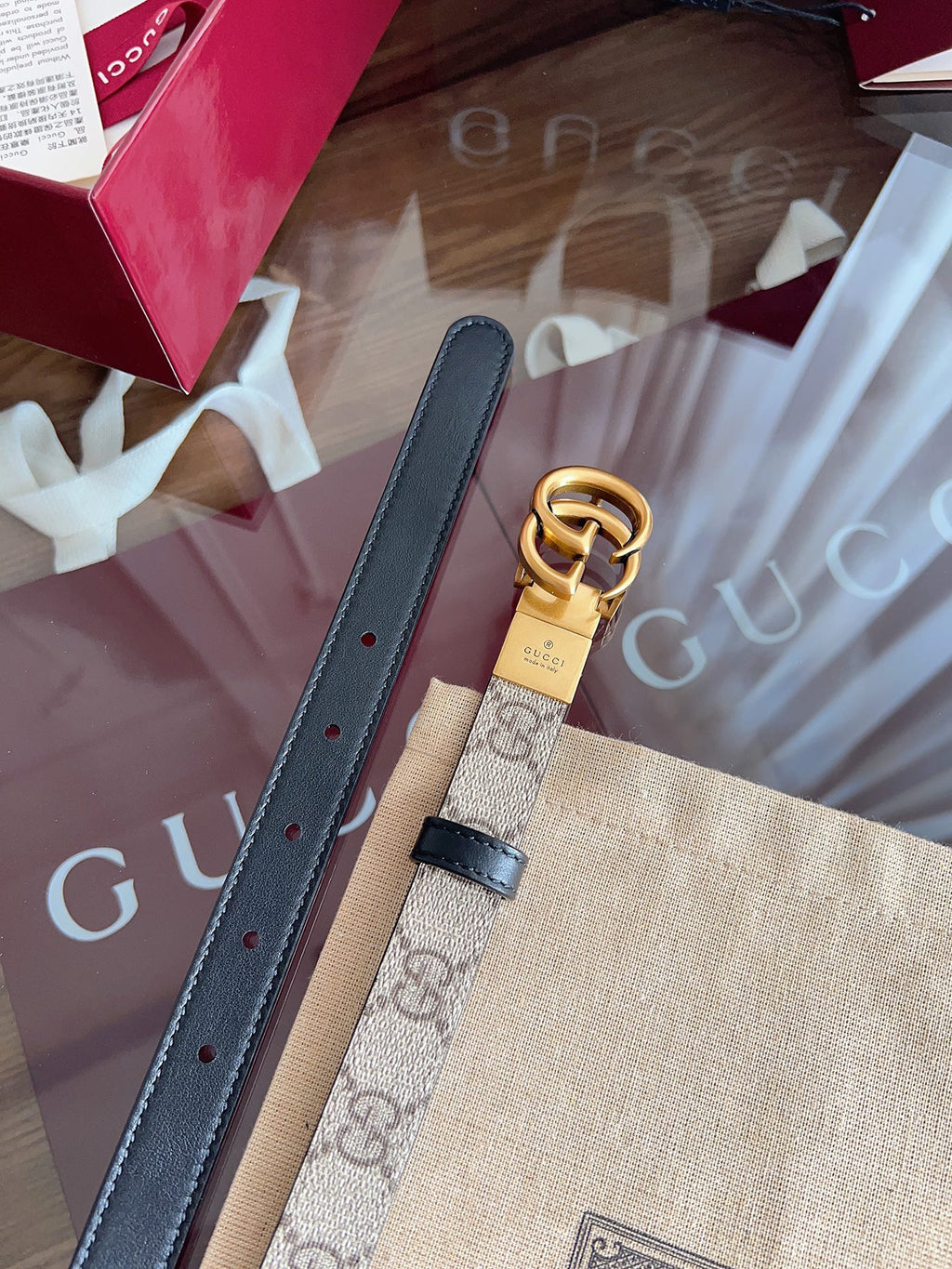 Ремінь Gucci з натуральної телячої шкіри