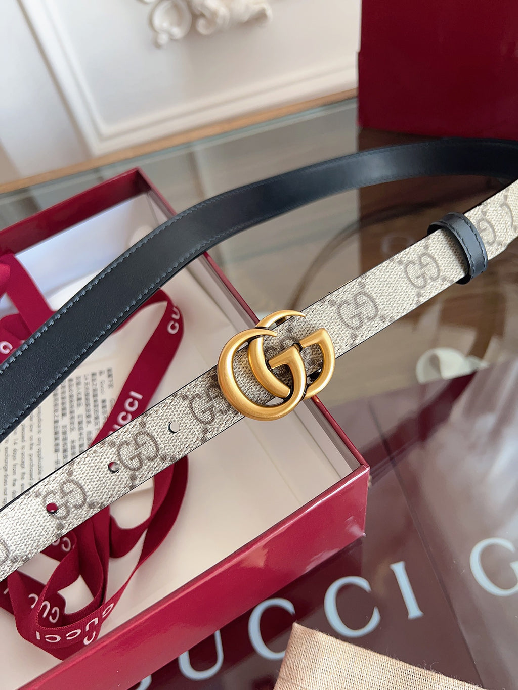 Ремінь Gucci з натуральної телячої шкіри