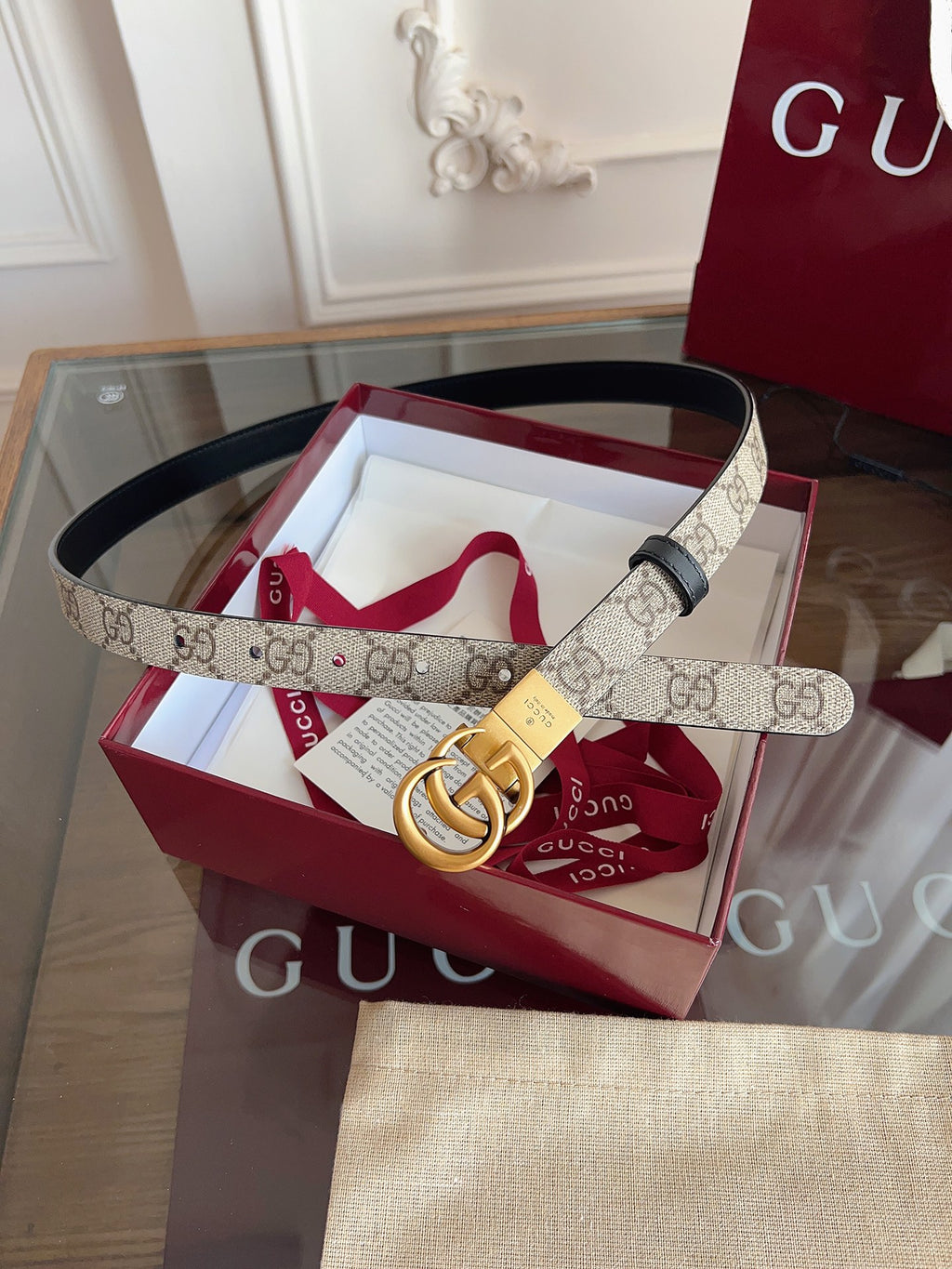 Ремінь Gucci з натуральної телячої шкіри