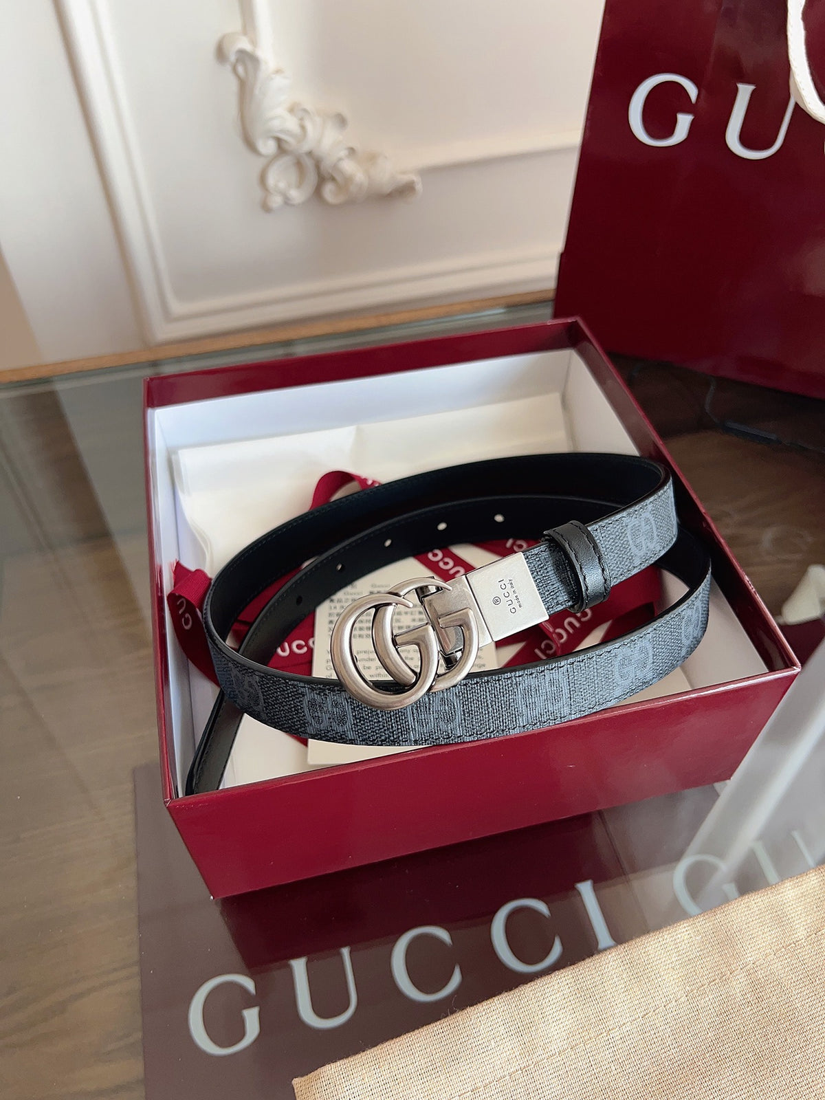Ремінь Gucci з натуральної телячої шкіри