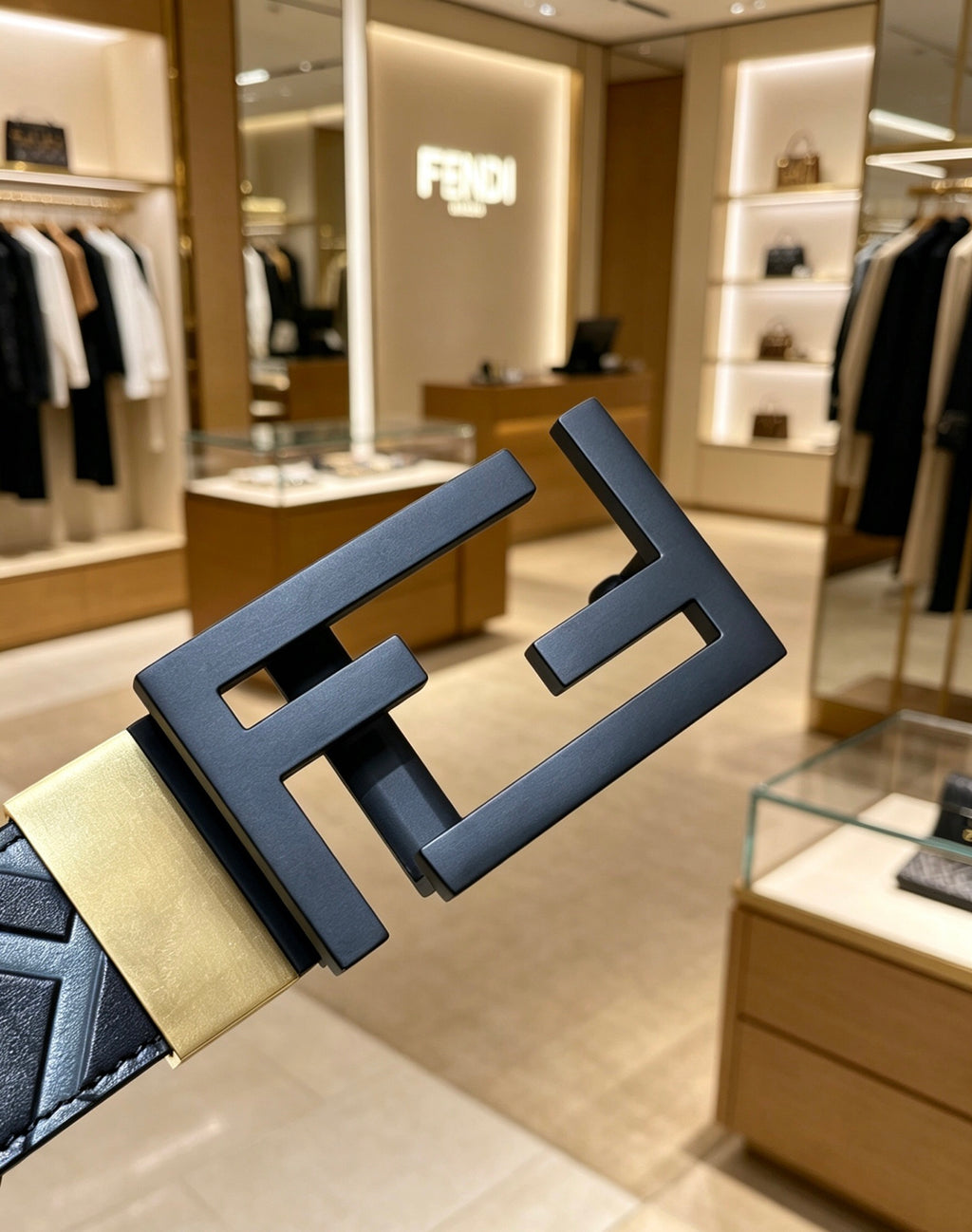 Ремінь Fendi з натуральної телячої шкіри