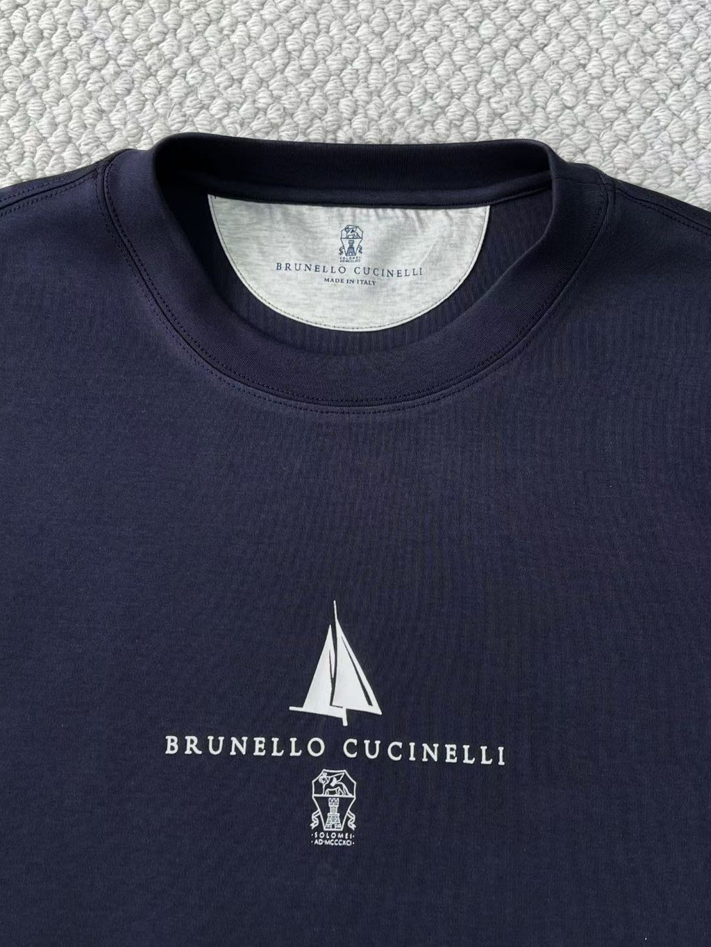 Чоловіча бавовняна футболка Brunello Cucinelli — фото 8
