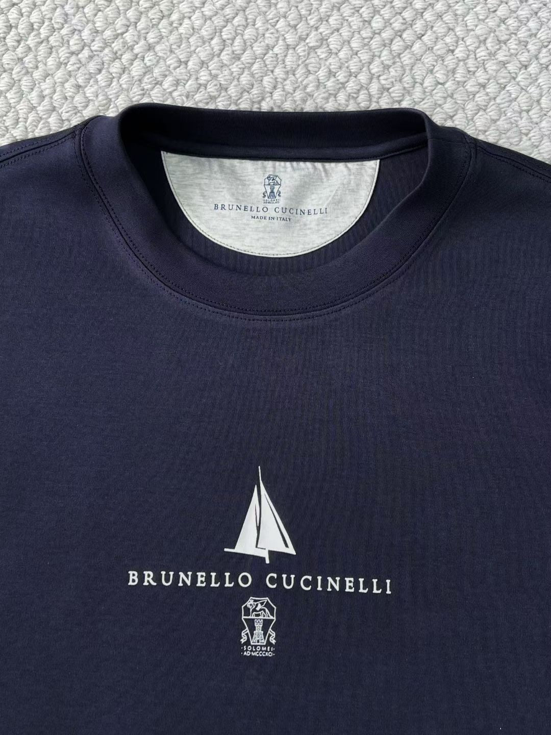 Чоловіча бавовняна футболка Brunello Cucinelli — фото 8
