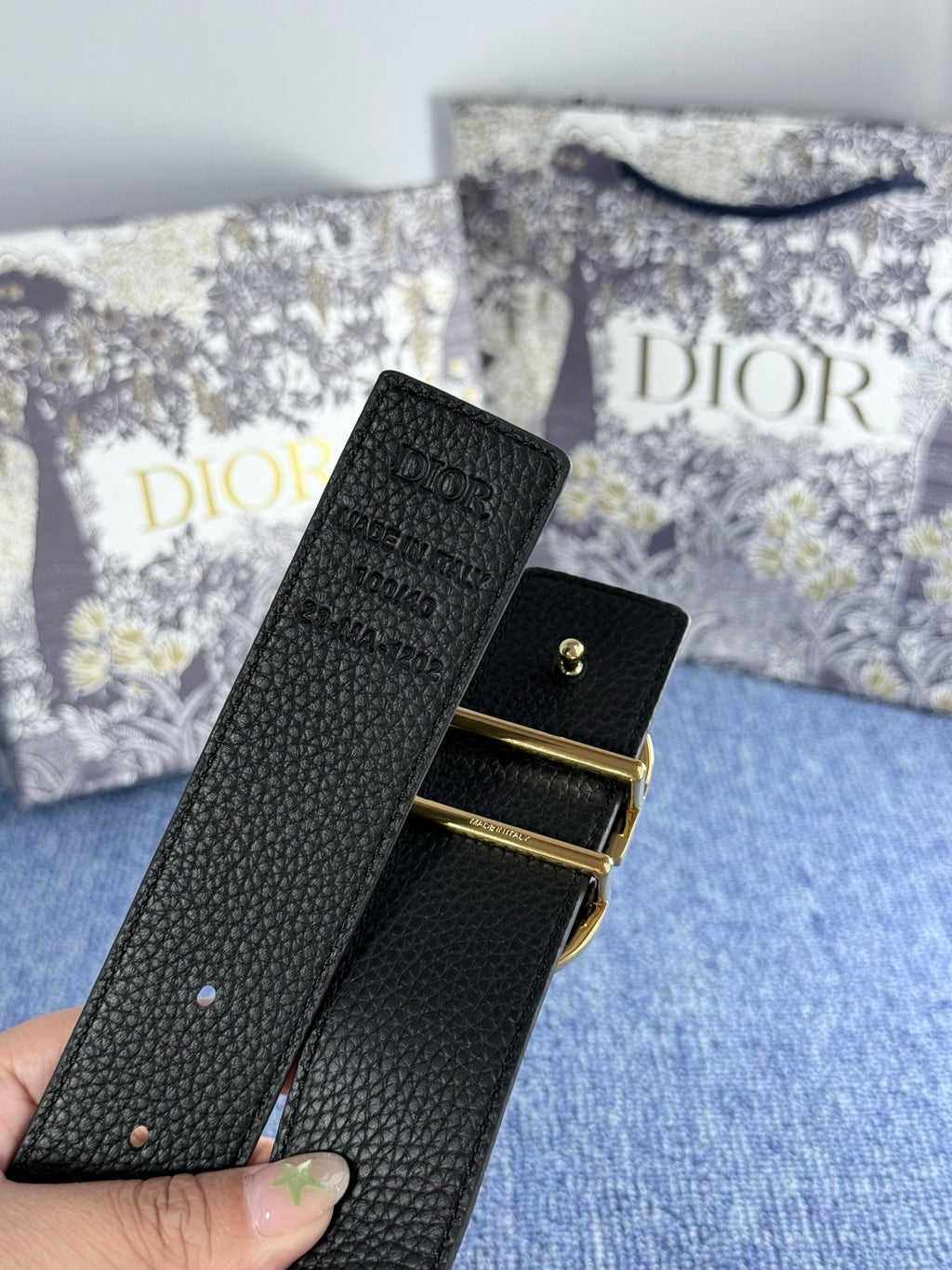 Ремінь Dior з натуральної телячої шкіри