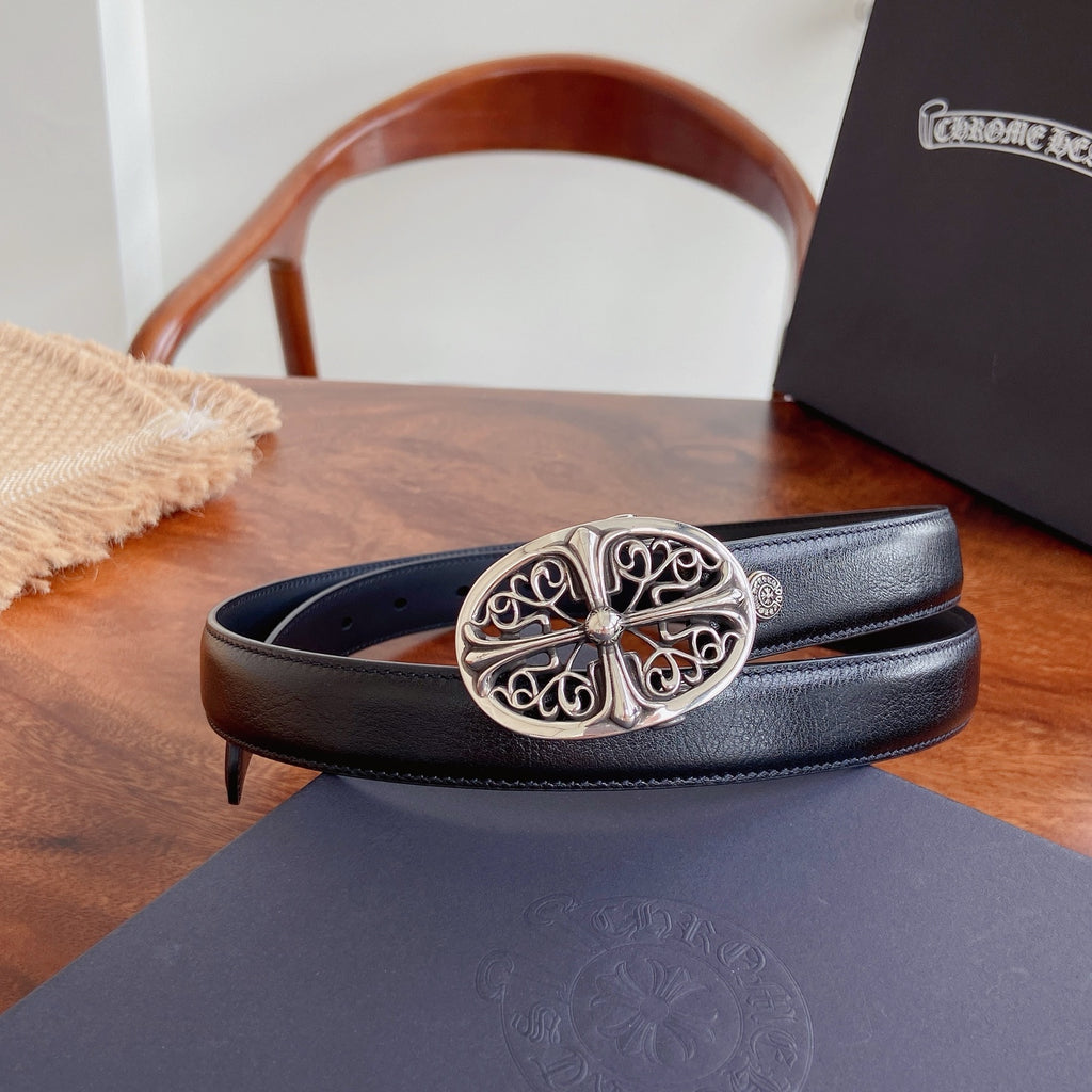 Ремінь Chrome Hearts з натуральної шкіри