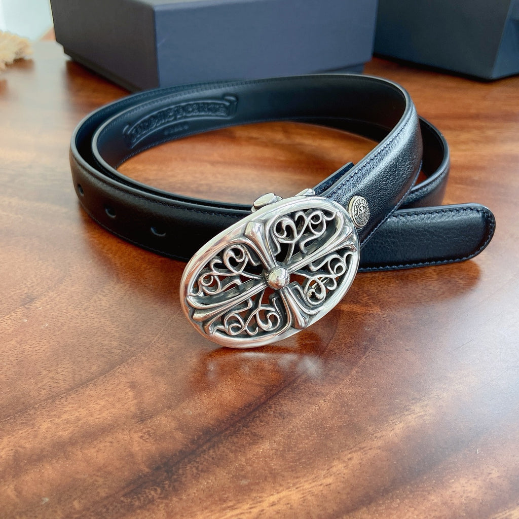 Ремінь Chrome Hearts з натуральної шкіри