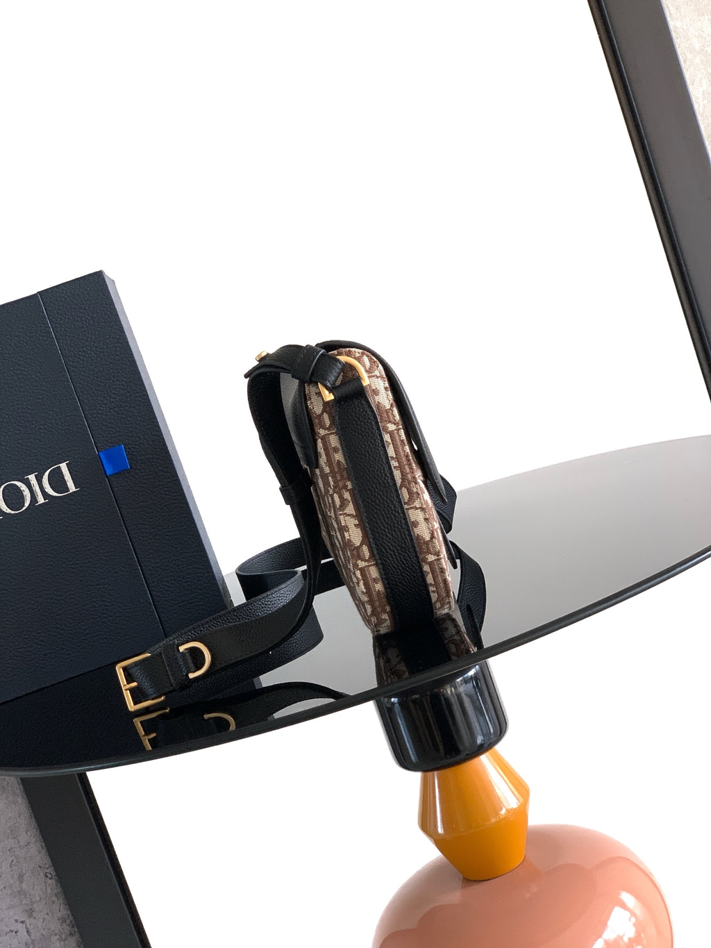 Сумка через плече Dior Saddle з текстилю й натуральної шкіри — фото 2