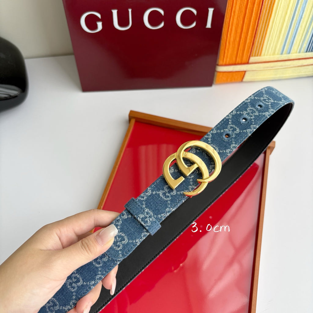 Ремінь Gucci з деніму