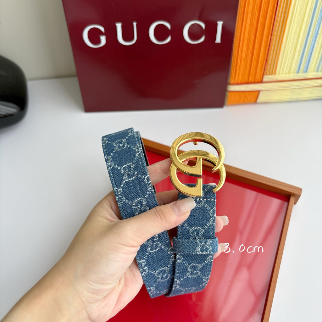 Ремінь Gucci з деніму