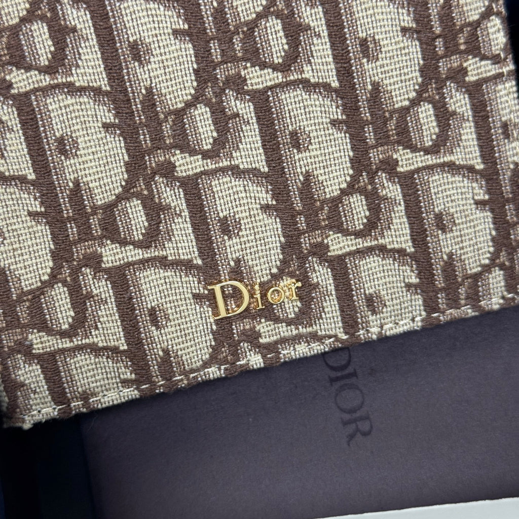 Гаманець Dior CD Icon із зернистої натуральної шкіри, чорний — фото 7