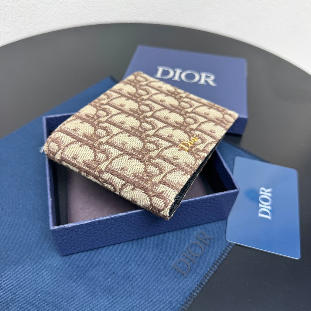 Гаманець Dior CD Icon із зернистої натуральної шкіри, чорний — фото 3