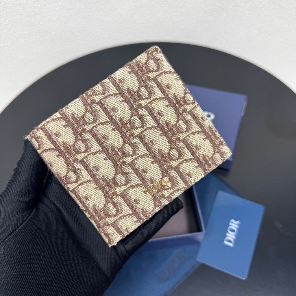 Гаманець Dior CD Icon із зернистої натуральної шкіри, чорний — фото 4