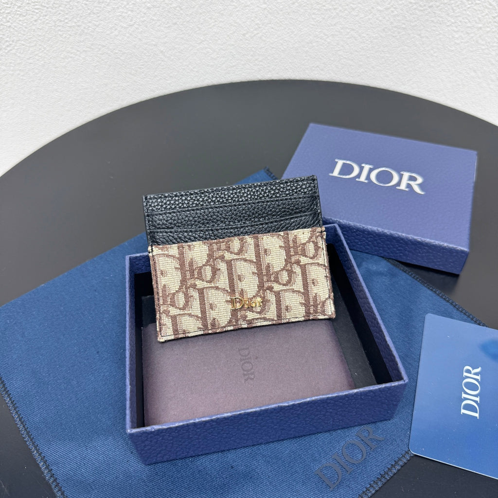 Картхолдер Dior CD Icon із зернистої натуральної шкіри — фото 2