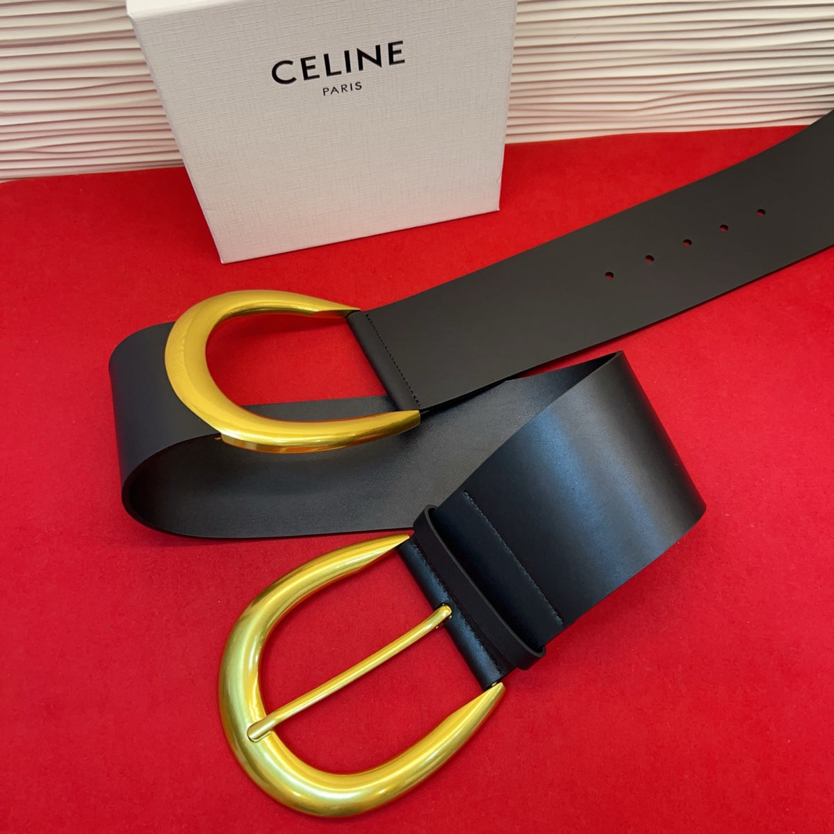 Ремінь Celine з натуральної шкіри