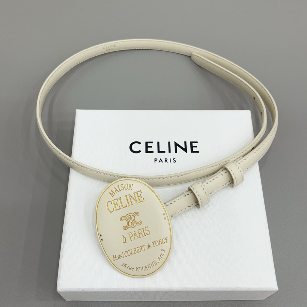 Ремінь Celine з натуральної телячої шкіри