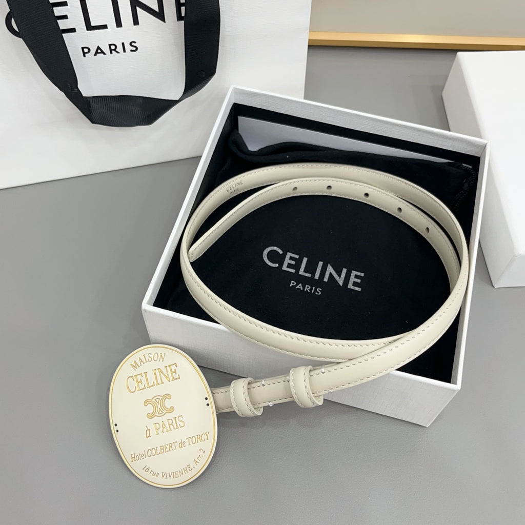 Ремінь Celine з натуральної телячої шкіри