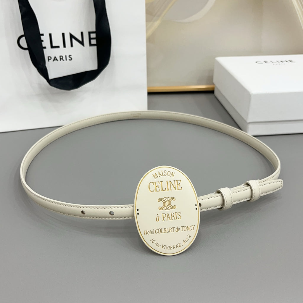 Ремінь Celine з натуральної телячої шкіри