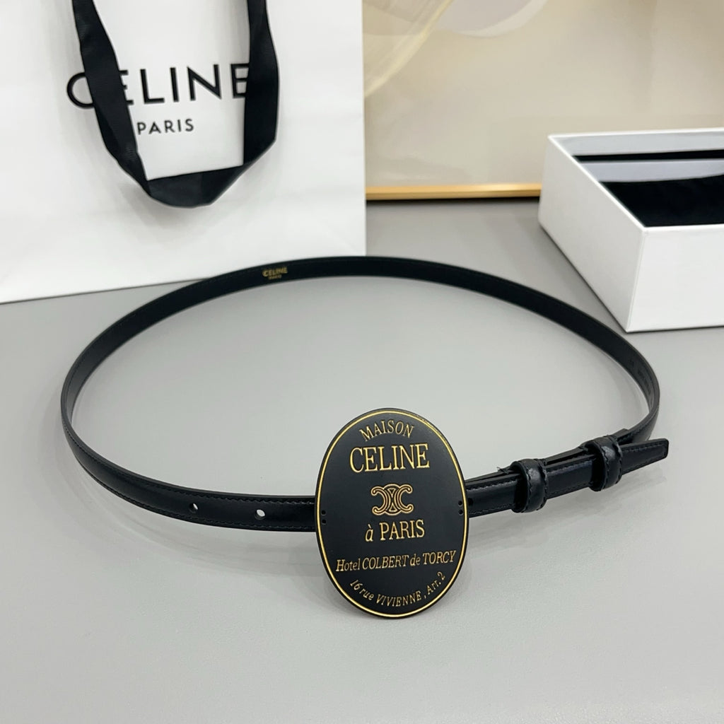 Ремінь Celine з натуральної телячої шкіри