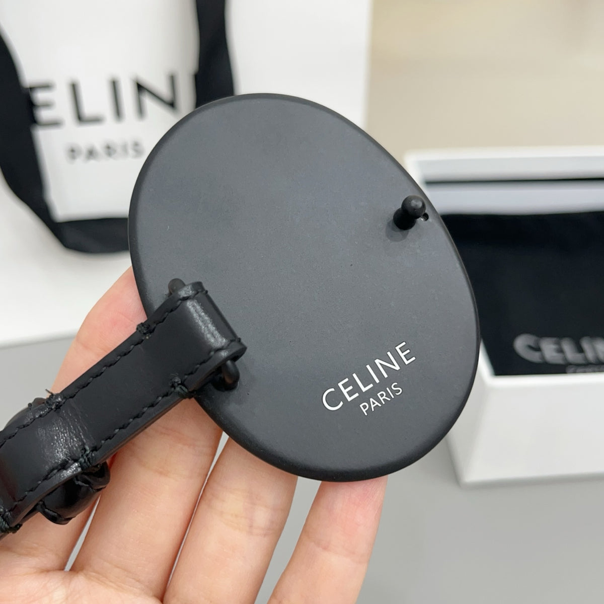 Ремінь Celine з натуральної телячої шкіри