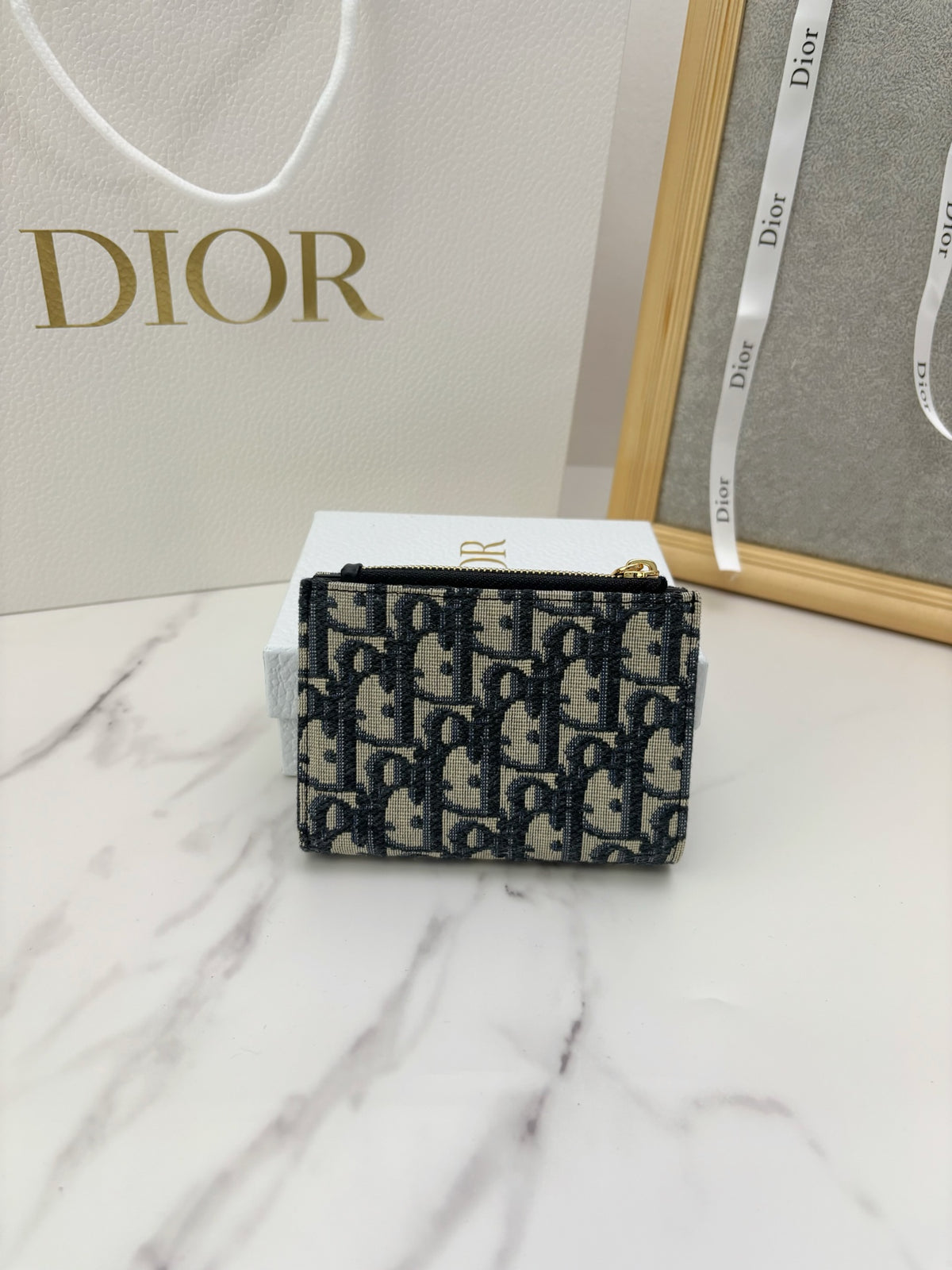 Гаманець Dior з текстилю — фото 2