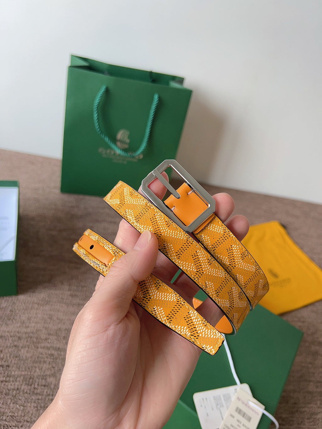 Ремінь Goyard з натуральної шкіри