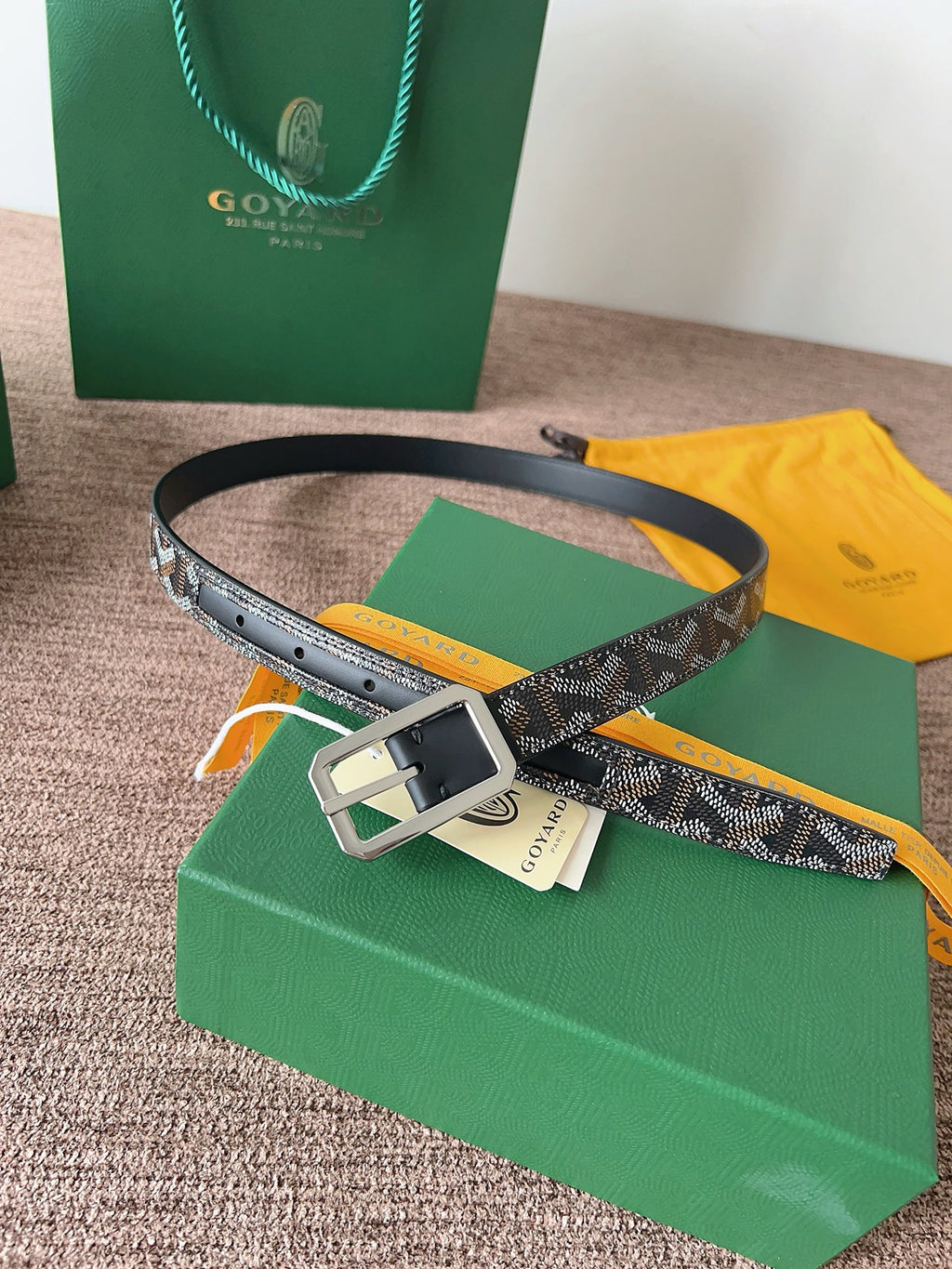 Ремінь Goyard з натуральної шкіри