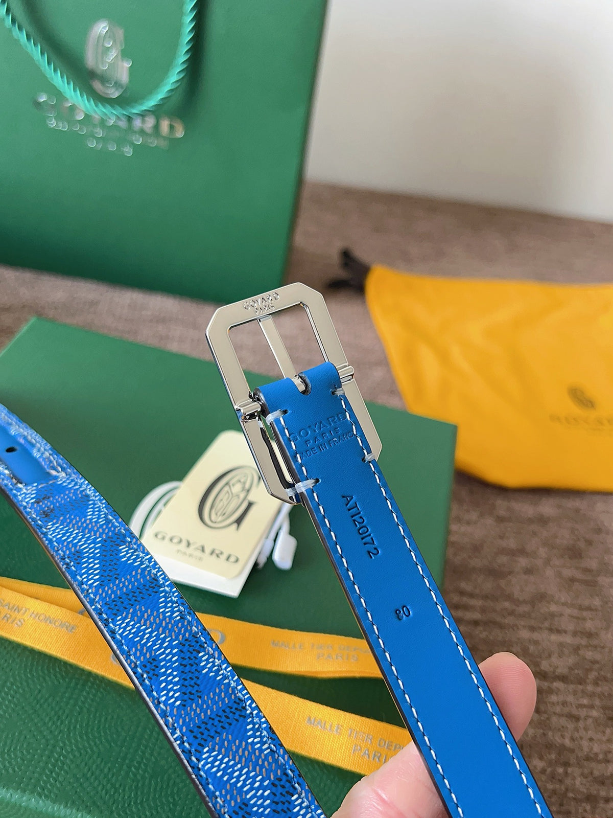 Ремінь Goyard з натуральної шкіри