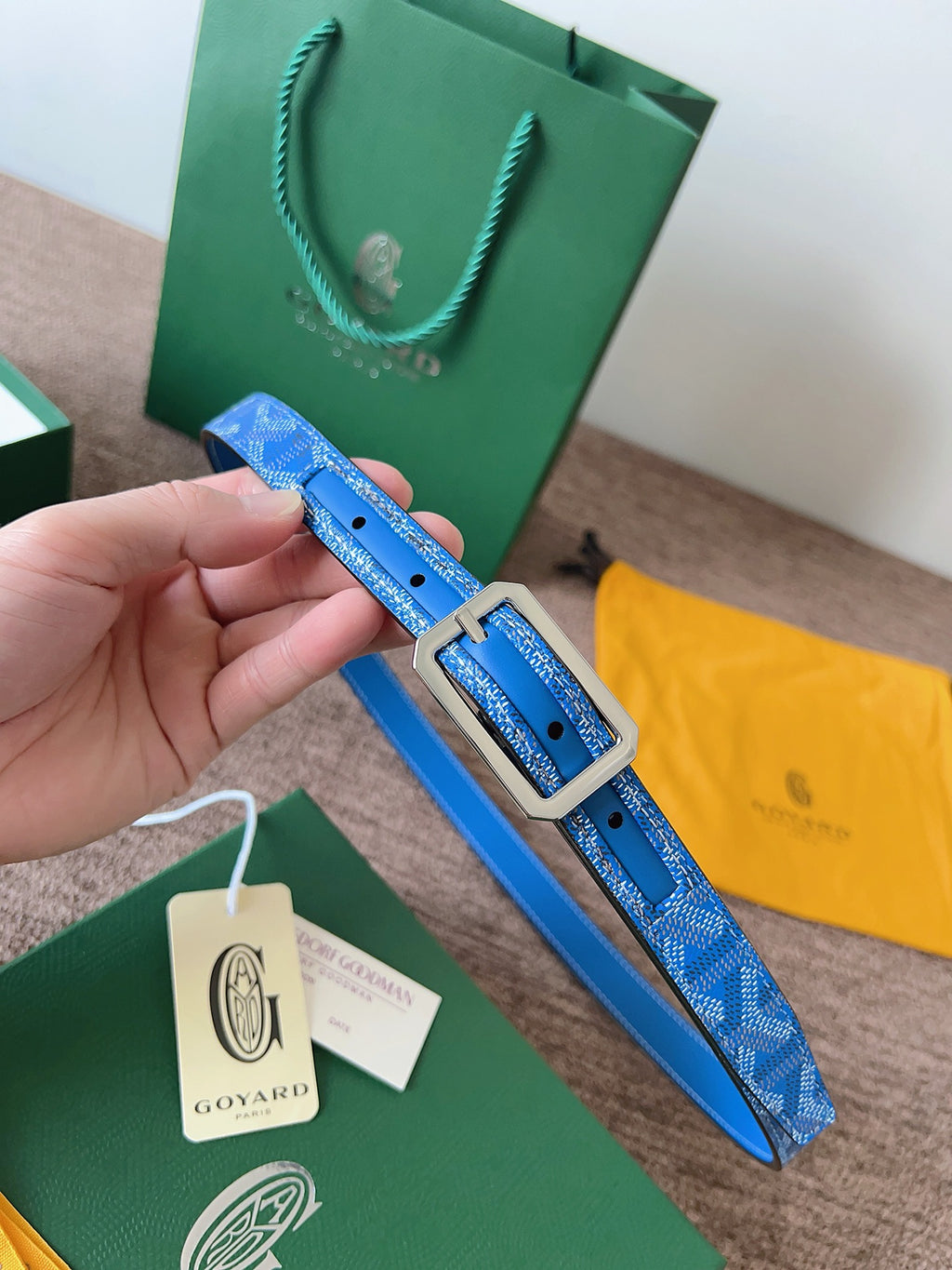 Ремінь Goyard з натуральної шкіри