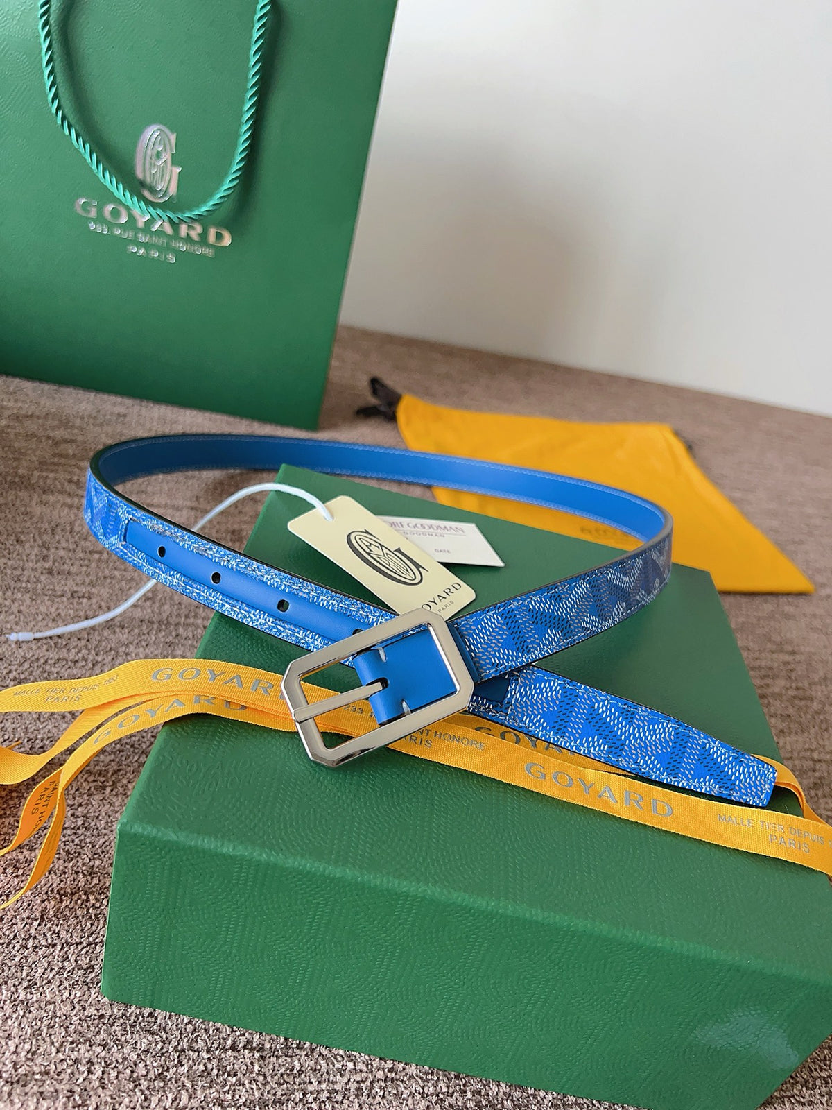Ремінь Goyard з натуральної шкіри