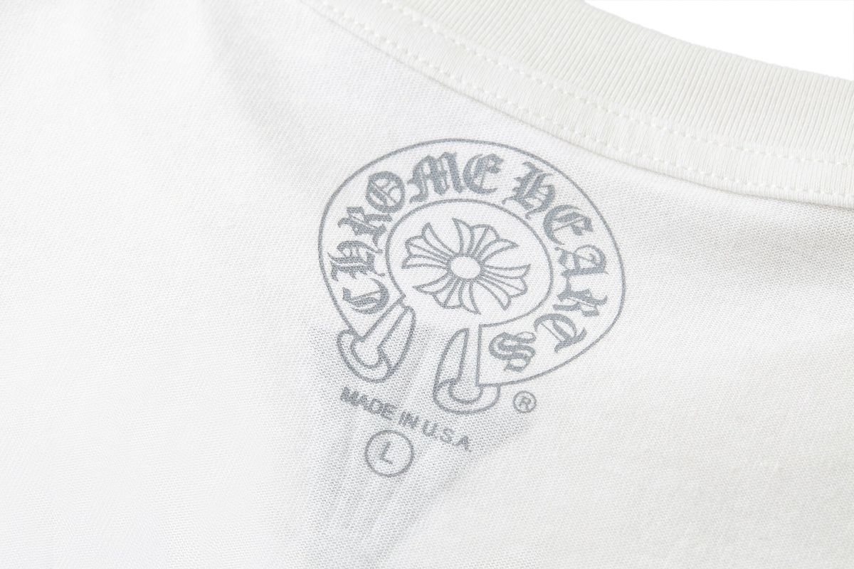 Футболка з бавовни з принтом Chrome Hearts — фото 3