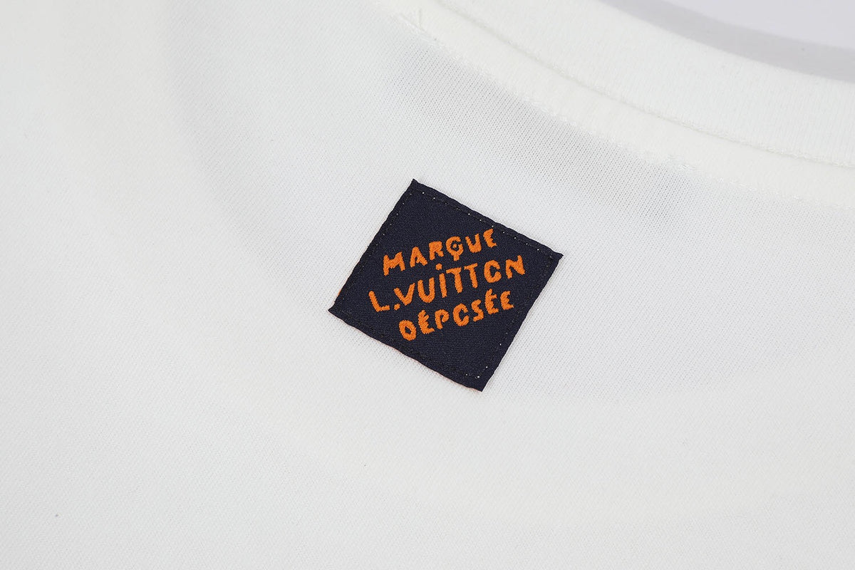 Футболка з вишитим декором Louis Vuitton — фото 4