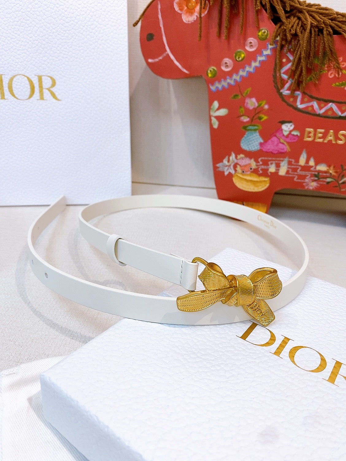 Ремінь Dior з натуральної телячої шкіри