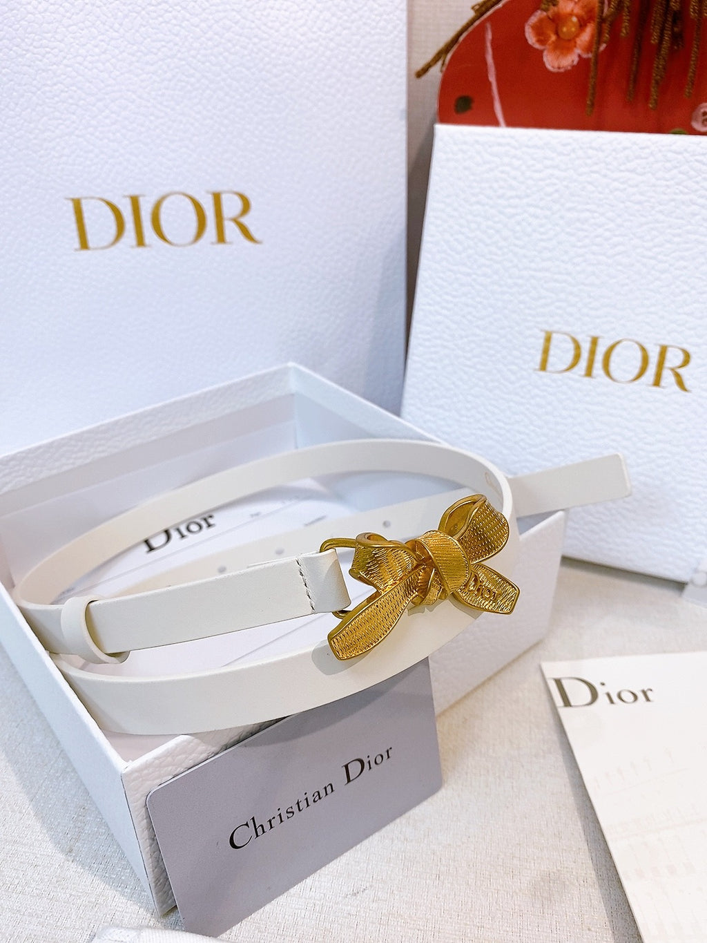 Ремінь Dior з натуральної телячої шкіри
