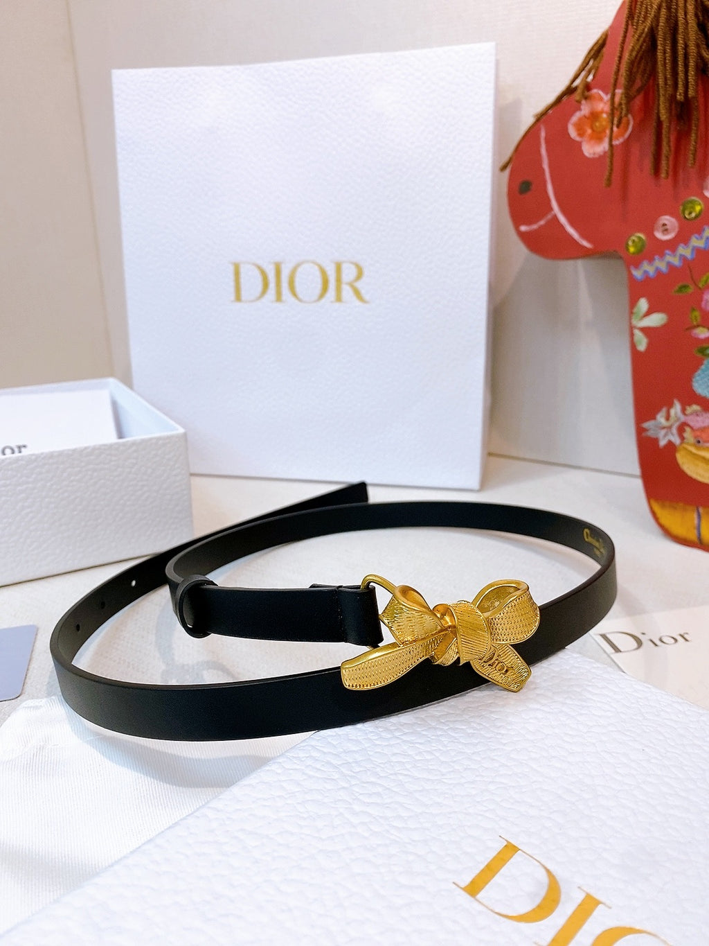 Ремінь Dior з натуральної телячої шкіри